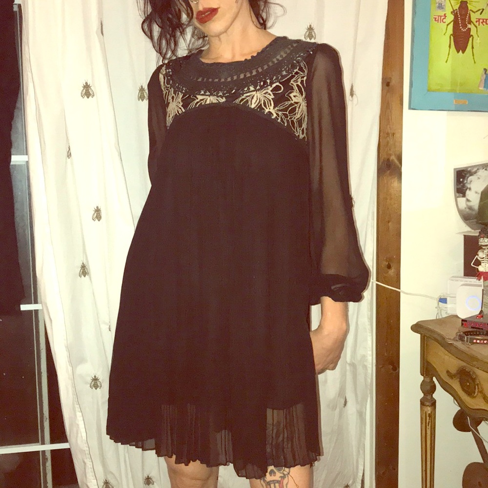 Lovely Mesh Flowy Babydoll Dress